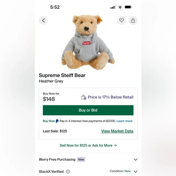 Bear Retail Supreme Steiff Bear Release Date Supreme Steiff Bear